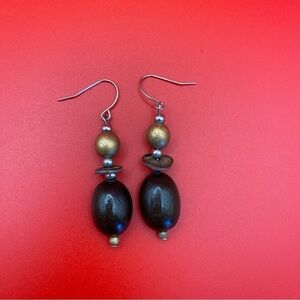 Wooden Beaded Earrings